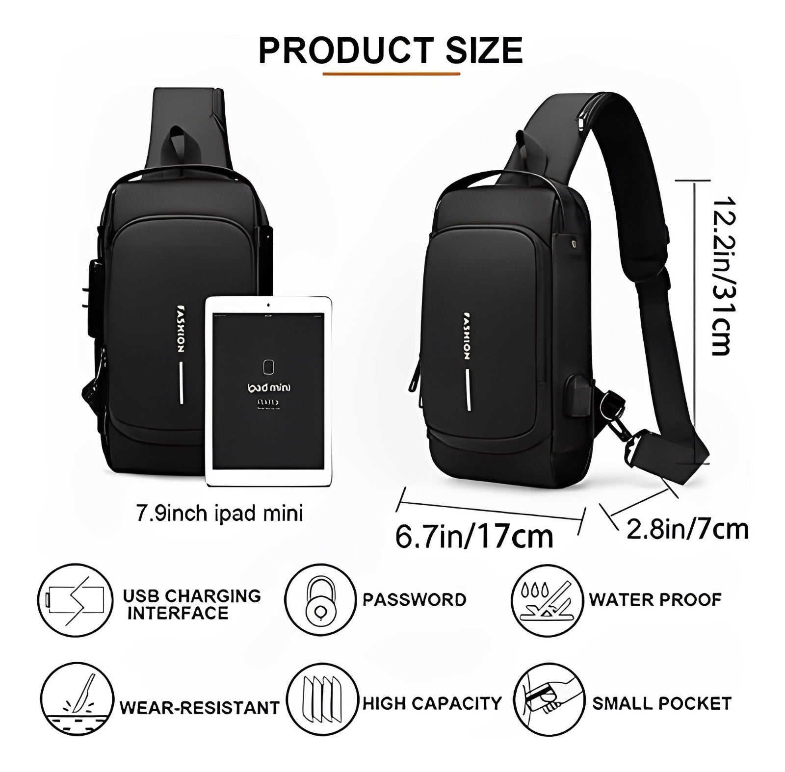 Bolso Manos Libres Deportivo Antirrobo